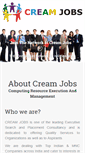 Mobile Screenshot of creamjobs.co.in